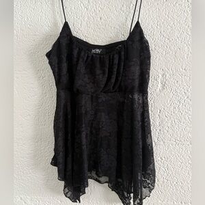 Black lace Flowy babydoll top